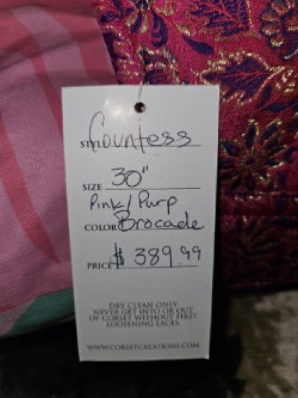 RARE NEW XL/30" LONG LINE COUNTESS CORSET TALL VINTAGE TIGHT LACING NARROW FIT - Picture 3 of 9